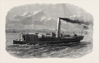 THE NEW GUN-BOAT STAUNCH, BUILT AT ELSWICK, NEWCASTLE-ON-TYNE, 1868