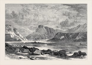 THE ABYSSINIAN EXPEDITION: VIEW FROM THE FORTIFIED POST OF ADIGERAT, 1868