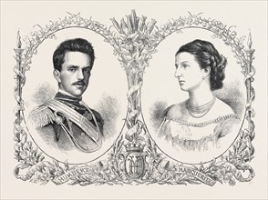 THE CROWN PRINCE HUMBERT OF ITALY AND PRINCESS MARGARET OF SAVOY, 1868