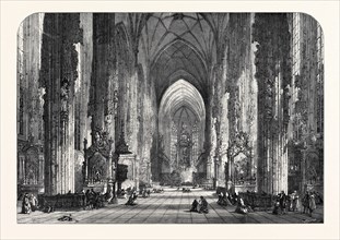 INTERIOR OF ST. STEPHEN'S, VIENNA, BY S. READ, 1868