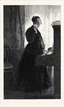 "I CANNOT SING THE OLD SONGS," BY MISS A. CLAXTON, IN THE SUFFOLK STREET EXHIBITION, 1868