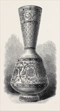 OPAQUE ENAMELLED GLASS VASE (RUSSIAN), 1868