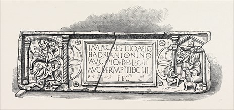 ROMAN LEGIONARY TABLET FOUND AT BRIDGENESS, LINLITHGOWSHIRE, 1868