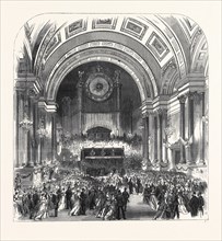 VISIT OF THE PRINCE OF WALES TO LEEDS: THE MAYOR'S BALL AT THE TOWNHALL, 1868