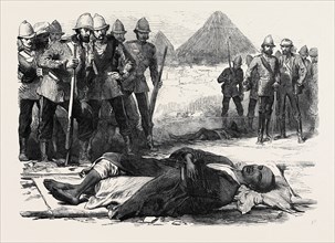 THE WAR IN ABYSSINIA: KING THEODORE, AS HE LAY DEAD AT MAGDALA, APRIL 13, 1868