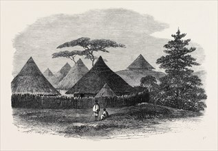 THE ABYSSINIAN EXPEDITION: HOUSE AT MAGDALA WHERE CONSUL CAMERON AND THE REV. DR. STERN WERE FIRST