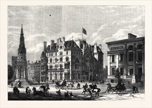 THE MARTYRS' MEMORIAL, TAYLOR INSTITUTION, AND RANDOLPH HOTEL, OXFORD, 1868