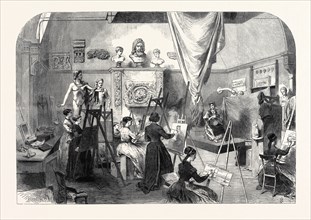 THE FEMALE SCHOOL OF ART, QUEEN SQUARE: THE LIFE CLASS, 1868