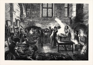 THE DISTRESS IN COVENTRY, DISTRIBUTION OF SOUP FOR DISTRESSED WEAVERS IN THE KITCHEN OF ST. MARY'S