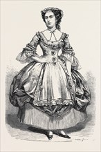 MISS FANNY STIRLING, OF THE HAYMARKET THEATRE, AS "MISS HARDCASTLE"