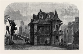 SCENE FROM "THE HOUSE ON THE BRIDGE OF NOTRE DAME," AT THE LYCEUM THEATRE