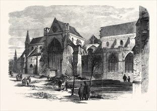 VIEW OF CHICHESTER CATHEDRAL TAKEN SHORTLY AFTER THE FALL OF THE SPIRE ON THURSDAY WEEK, 1861