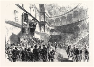 THE OPENING OF THE NEW ITALIAN PARLIAMENT BY VICTOR EMMANUEL ON THE 18TH ULT., 1861