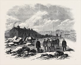 THE OUTBREAK AMONG THE CONVICTS AT CHATHAM: THE MESS HOUSE, ST. MARY'S ISLAND, WHERE THE REVOLT