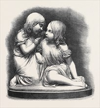"THE SOUND OF THE SHELL" (SCULPTURE), BY A. MUNRO, IN THE EXHIBITION OF THE ROYAL ACADEMY, 1861