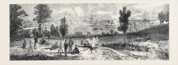 THE CIVIL WAR IN AMERICA: VIEW OF RICHMOND, THE CAPITAL OF VIRGINIA, 1861