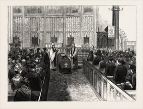 NEW YORK: FUNERAL OF THE LATE MARSHALL O. ROBERTS, IN CALVARY P. E. CHURCH, FOURTH AVENUE,