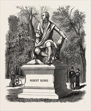 NEW YORK: BRONZE STATUE OF ROBERT BURNS, UNVAILED IN CENTRAL PARK, OCTOBER 2ND