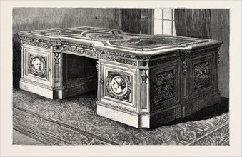 SECRETAIRE MADE FROM THE TIMBERS OF THE BRITISH ARCTIC SHIP RESOLUTE, AND PRESENTED BY QUEEN
