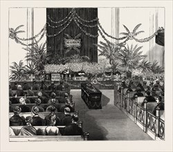 NEW YORK: FUNERAL SERVICES OVER THE REMAINS OF THE LATE REV. DR. EDWIN H. CHAPIN, THE FLORAL