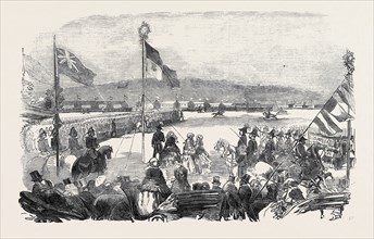 REVIEW OF THE FOREIGN LEGION BY HER MAJESTY, AT SHORNCLIFFE, AUGUST 18, 1855