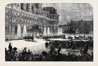 HER MAJESTY'S VISIT TO PARIS, THE GRAND BALL AT THE HOTEL DE VILLE, THE EXTERIOR
