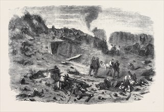 THE REDAN AT SUNRISE, SEPTEMBER 9, REMOVING THE WOUNDED, 1855