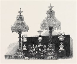 THE PARIS UNIVERSAL EXHIBITION: FRENCH GLASS MANUFACTURES IN THE NAVE STALL OF THE PARIS EXHIBITION