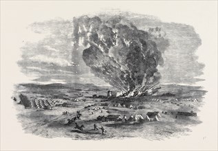 THE EXPLOSION OF THE RIGHT SIEGE TRAIN, NEAR INKERMAN MILL