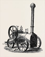 SIDE VIEW OF TUXFORD AND SONS' PRIZE PORTABLE STEAM ENGINE