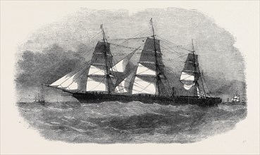 THE LIVERPOOL AND AUSTRALIAN STEAM NAVIGATION COMPANY'S NEW STEAM CLIPPER "ROYAL CHARTER"