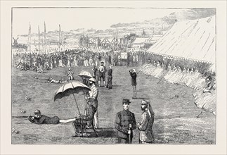 THE WIMBLEDON PRIZE MEETING, THE LORDS' AND COMMONS' MATCH, JULY 18, 1874