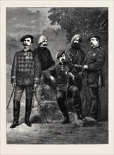 THE CIVIL WAR IN SPAIN, DON CARLOS AND HIS STAFF, SEPTEMBER 26, 1874