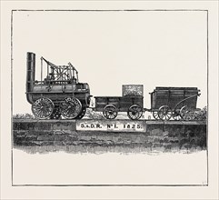 ANNIVERSARY OF THE OPENING OF THE FIRST ENGLISH RAILWAY: GEORGE STEPHENSON'S "LOCOMOTION" ("PUFFING