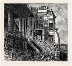 RUINED BUNGALOW AT BOMBAY, SCENE OF THE FATAL ACCIDENT TO THE HON. NARAYEN VASUDEO, India