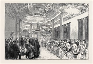 H.R.H. THE DUKE OF EDINBURGH AT LIVERPOOL: RECEPTION BY THE MAYOR AND CORPORATION IN THE TOWN HALL