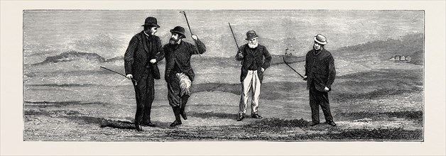 GOLF AT WESTWARD HO: THE VICTORIOUS COUPLE
