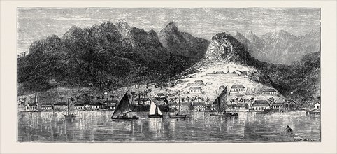 THE ANNEXATION OF THE FIJI ISLANDS: VIEW OF LEVUKA FROM THE ANCHORAGE