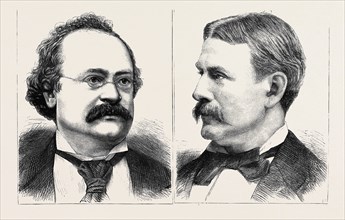 COMPOSERS OF OPERA BOUFFE: M. CHARLES LECOCQ (LEFT), M.F.R. HERVÃƒâ€° (RIGHT)