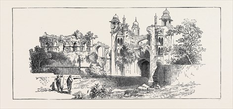 SKETCHES OF ANCIENT BUILDINGS AT DACCA, BENGAL: RUINED GATEWAY