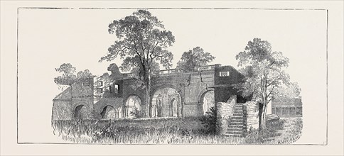 SKETCHES OF ANCIENT BUILDINGS AT DACCA, BENGAL: RUINS OF THE NAWAB-BAREE