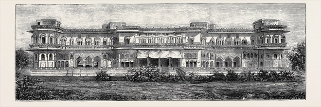 OPENING OF THE FIRST RAJPOOTANA STATE RAILWAY TO ULWAR: THE BANNI BILA'S PALACE, DECEMBER 26, 1874