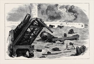 THE WAR IN EGYPT: AFTER THE BOMBARDMENT OF ALEXANDRIA: THE EFFECT OF THE SHELLS FROM H.M.S.