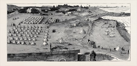 THE WAR IN EGYPT: THE CAMP OF THE HIGHLAND BRIGADE AT RAMLEH, ALEXANDRIA