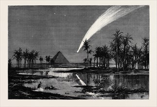 THE COMET AS SEEN FROM THE PYRAMIDS, EGYPT