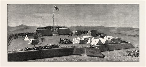 "FORT CURTIS," A NEW FORT JUST BUILT ON THE EKOWE FLATS, ZULULAND