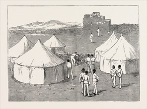 THE REBELLION IN THE SOUDAN (SUDAN): A SAD SIGHT, THE LAST ENCAMPMENT OCCUPIED BY SEVEN HUNDRED