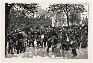 DUTCH TROOPS EMBARKING AT ROTTERDAM FOR SUMATRA