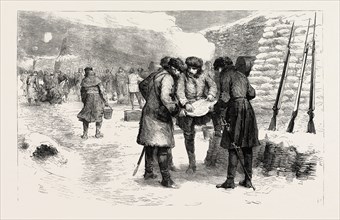 GORDON IN THE CRIMEA, 1855, IN THE TRENCHES BEFORE SEBASTOPOL. His first definite order on active