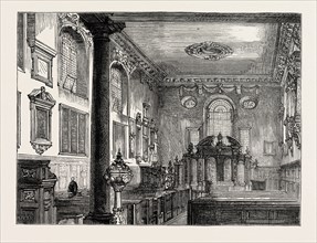 INTERIOR OF ST. OLAVE'S, OLD JEWRY, LONDON